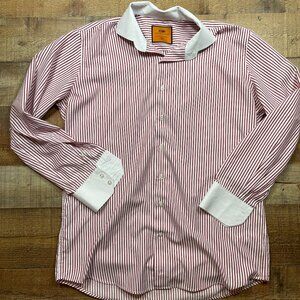 Steven Land Wrinkle and Shrink Free Button Cuff Dress Shirt size 16-16.5, 34/35